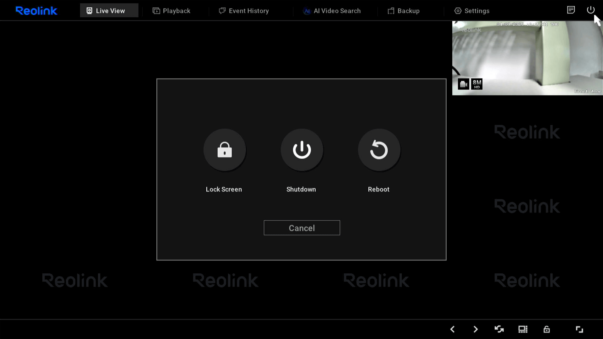 power on off or lock screen