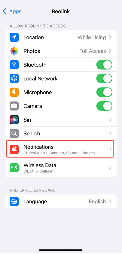 notification iphone