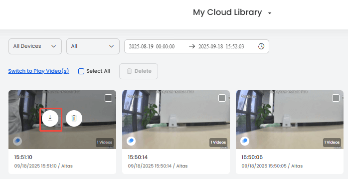 download button on web