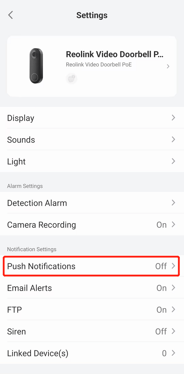 push notification