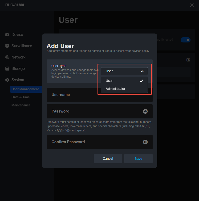 add user client