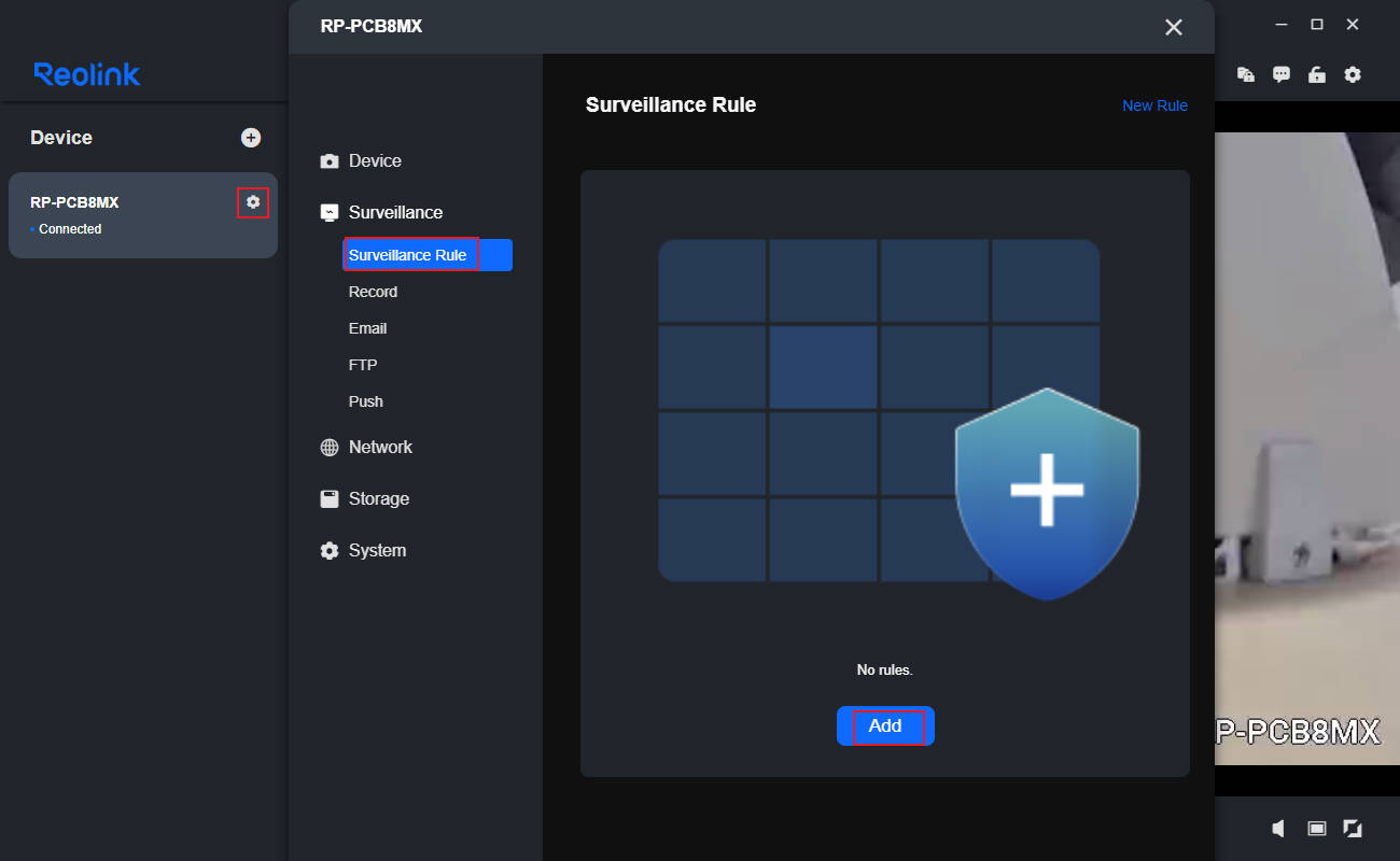 add surveillance rule