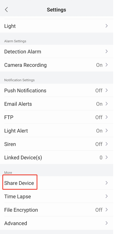 share device advanced