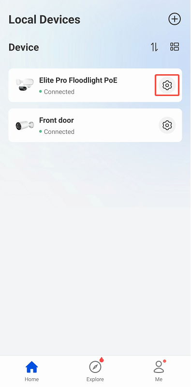 elite pro floodlight poe settings