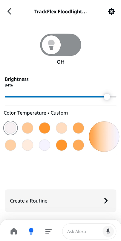 floodlight main settings