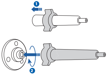 tightening tri-star knob