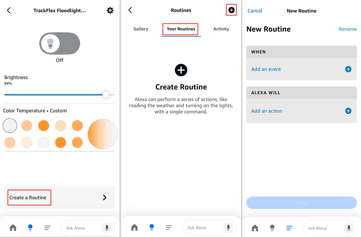 create a routine complete