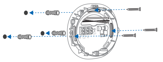 secure the mounting plate