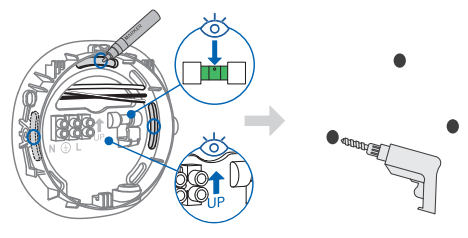 mark and drill holes-wall