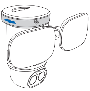 Lock into the Mounting Plate--overhang