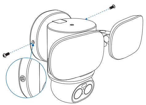 Secure Camera to the Mounting Plate