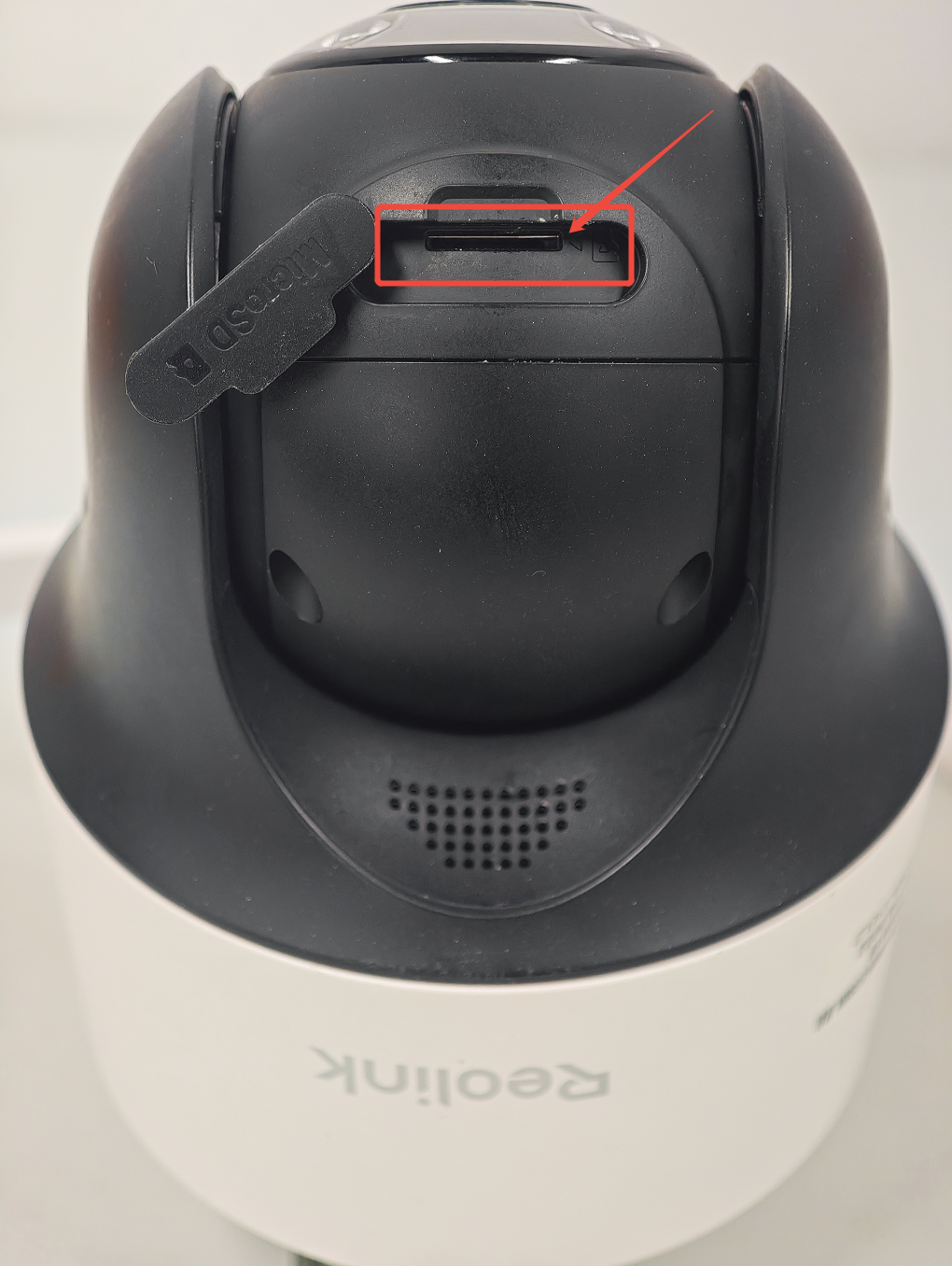 insert the Micro SD card