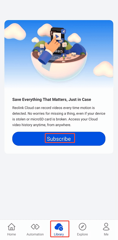 subscribe cloud plan