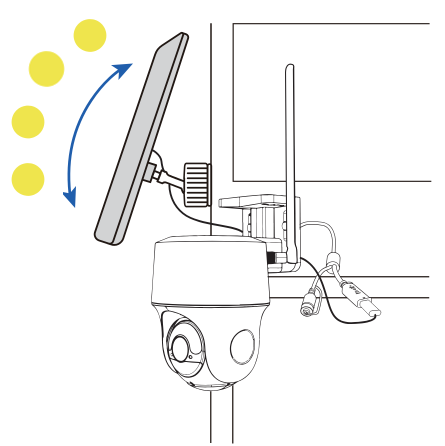 Mount the solar panel separately