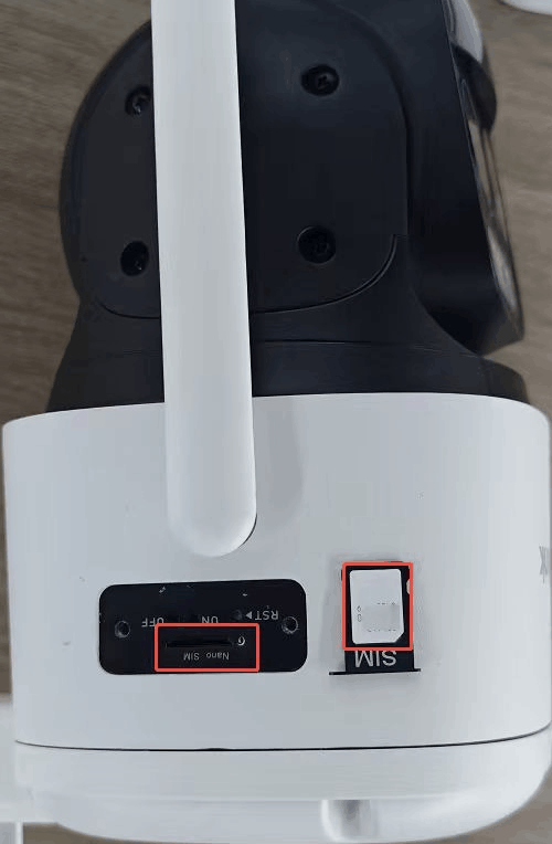 insert the SIM to tray