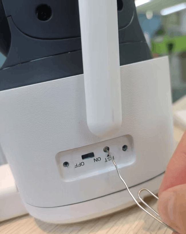 press the reset button