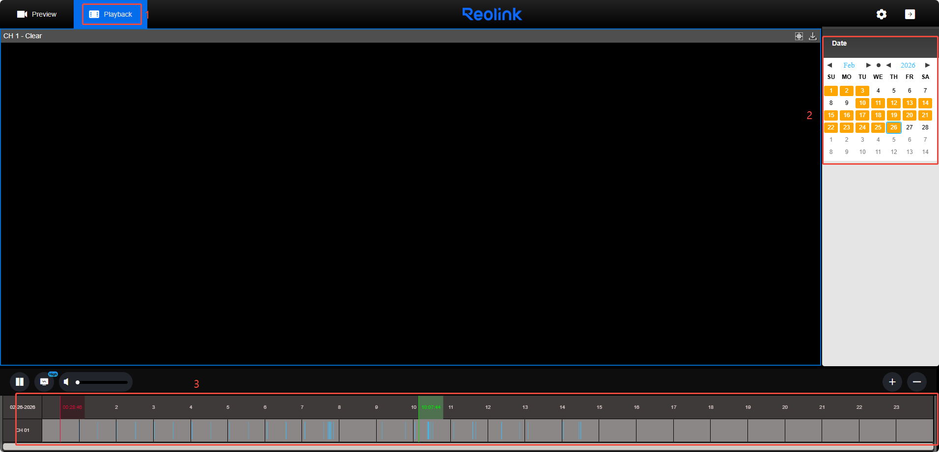 playback standalone camera