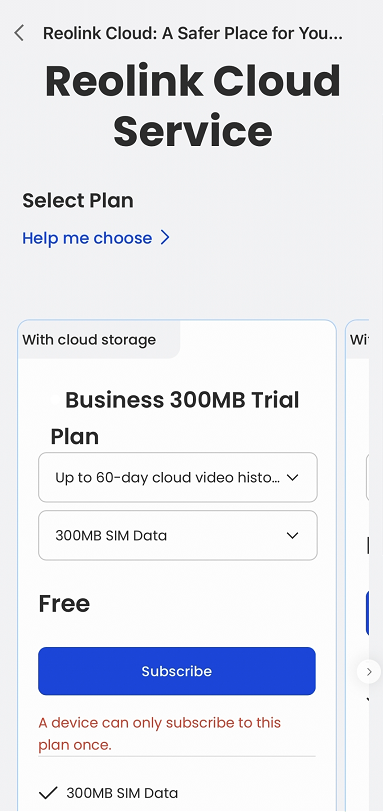 Choose a plan