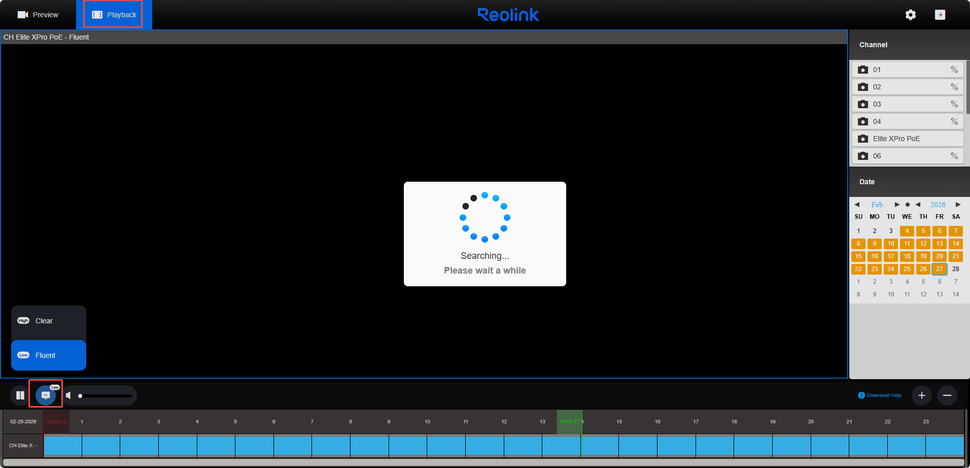 change fluent or clear on web