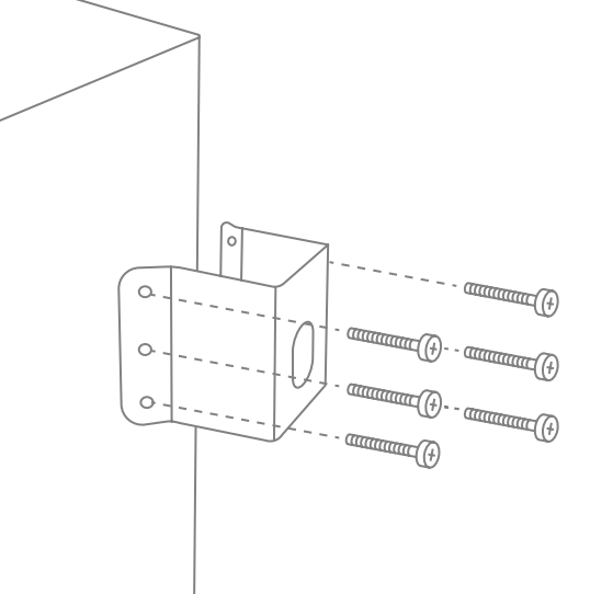 attach the bracket
