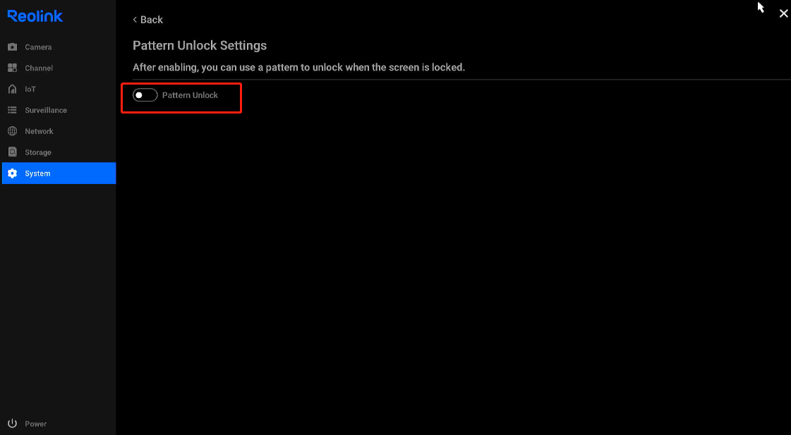 enable pattern unlock