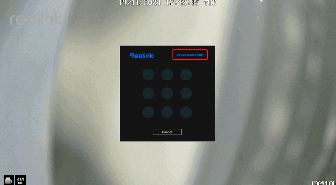 use pattern login
