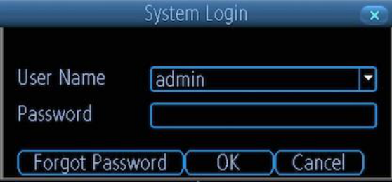 system login page