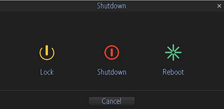 shutdown page on wifi nvr