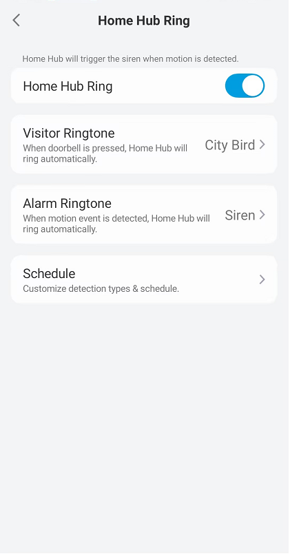 home hub ring
