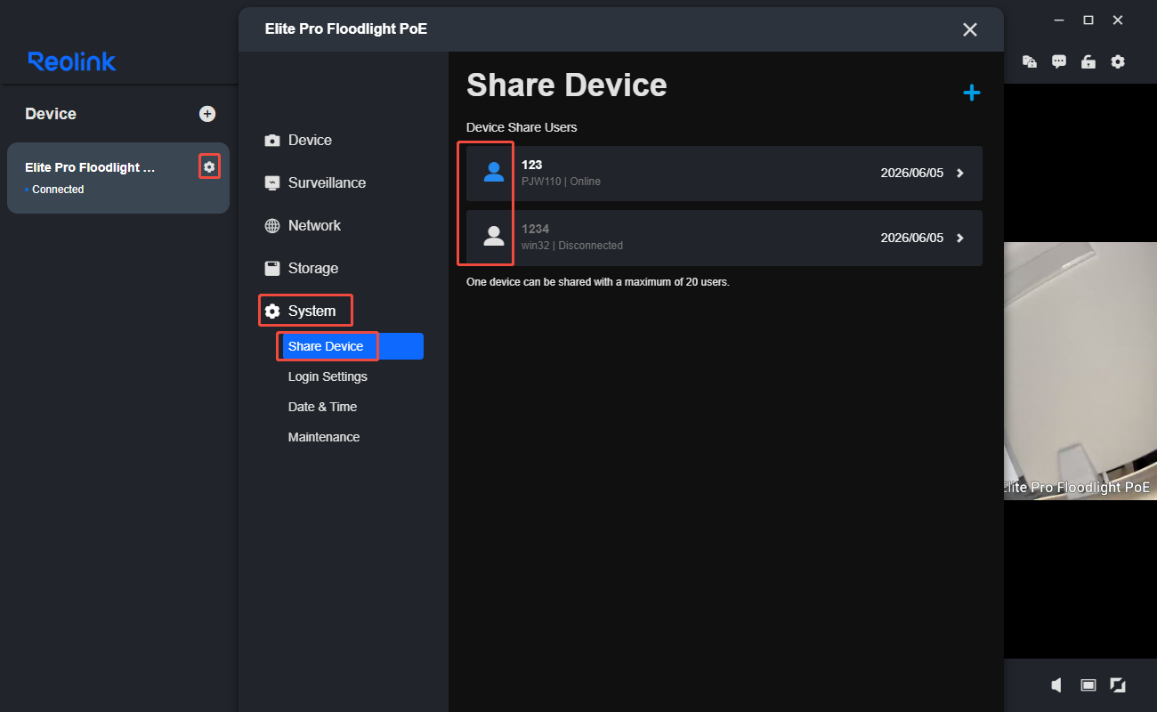 shared device client