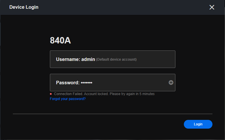 account locked