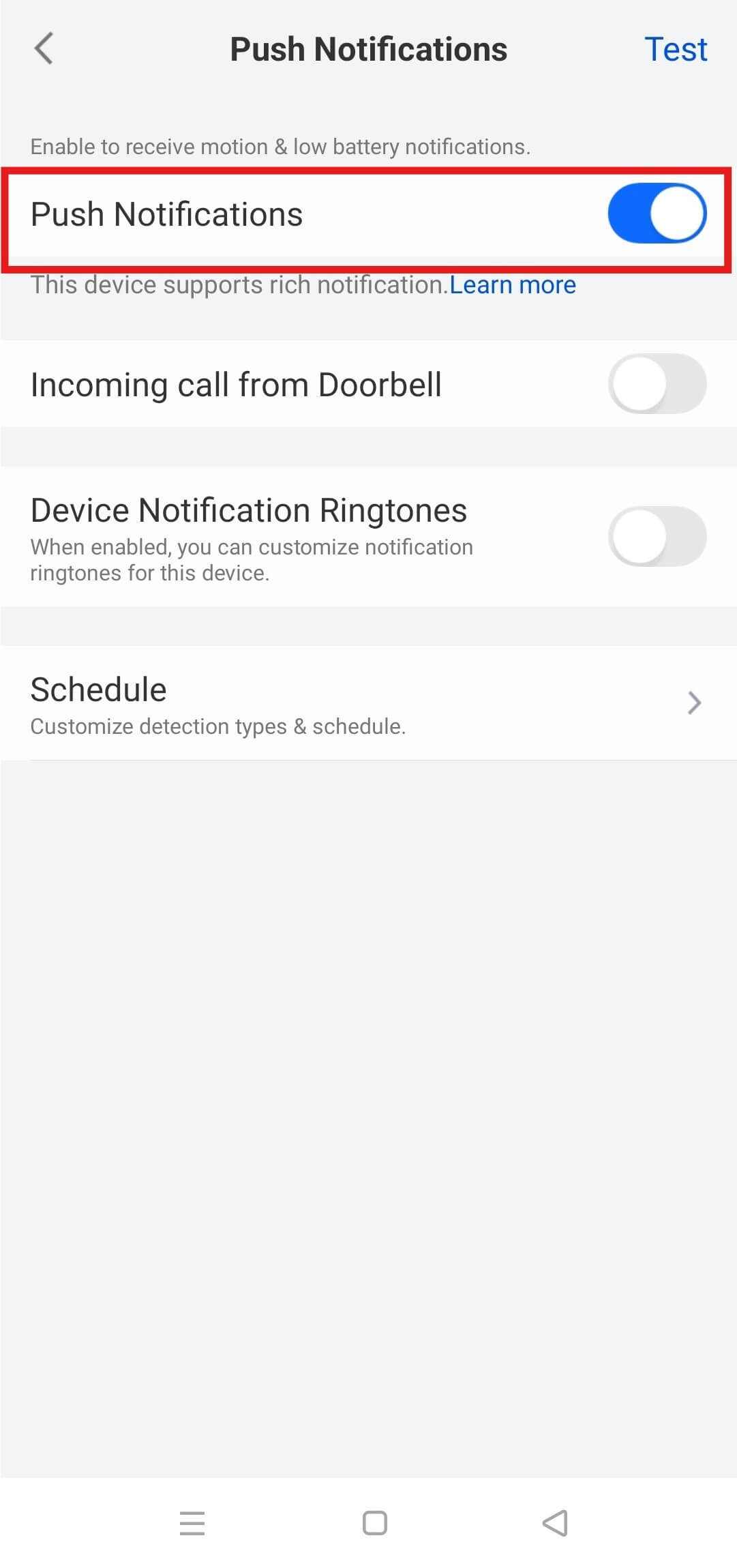 push notification plus