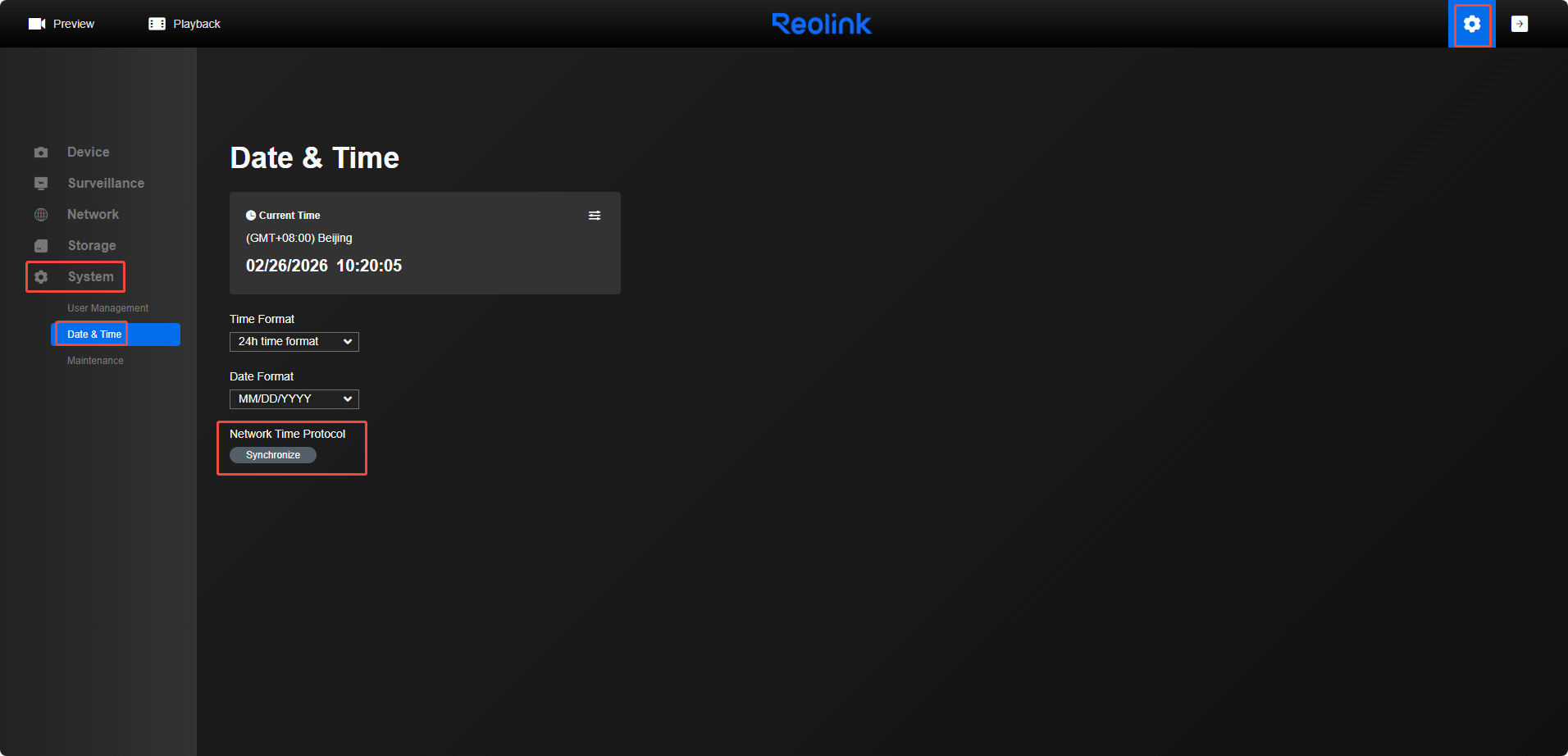 ntp on web