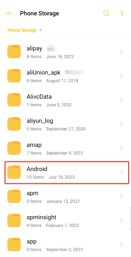 log android