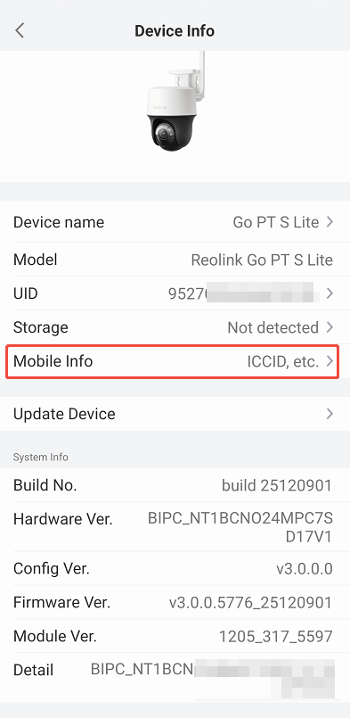 mobile info