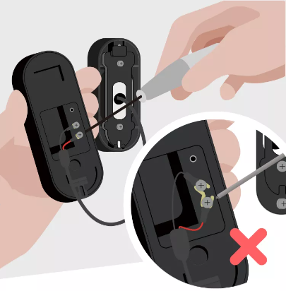 Connect the Y shaped plugs