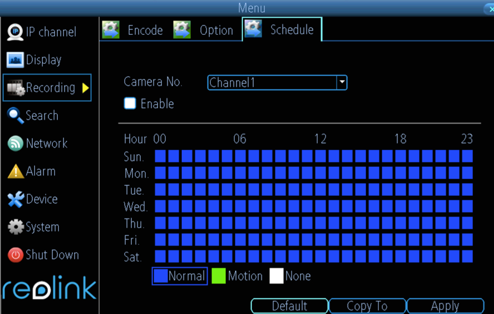 disable recording