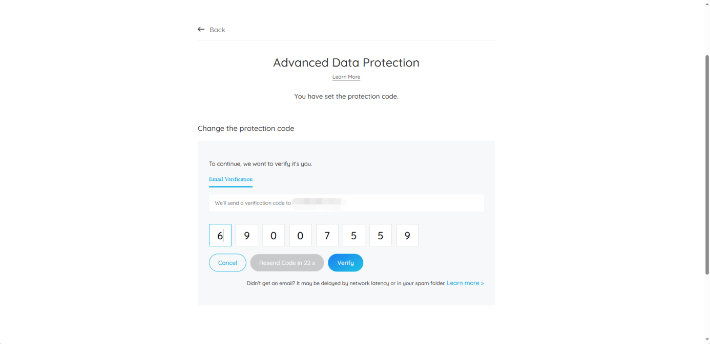verify email address