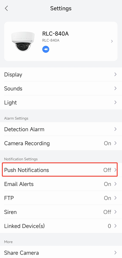 push option