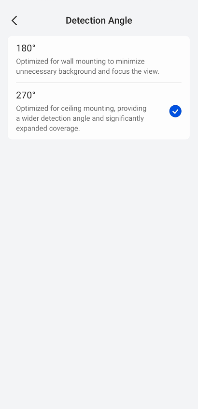 detection angle