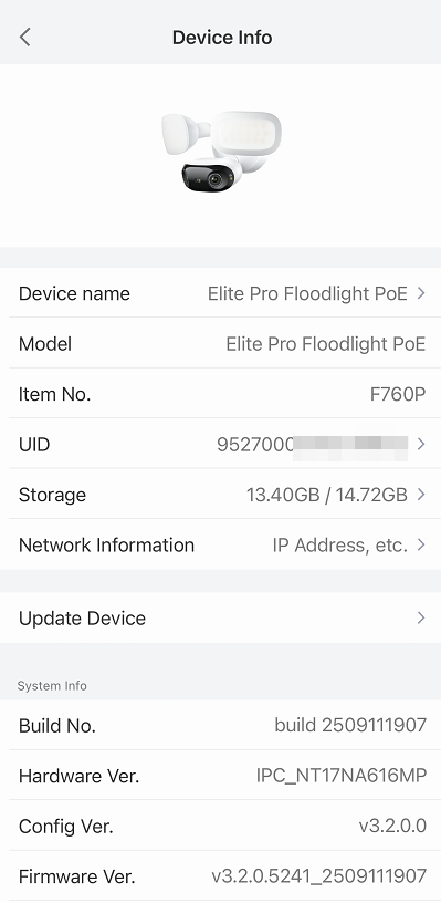 system info