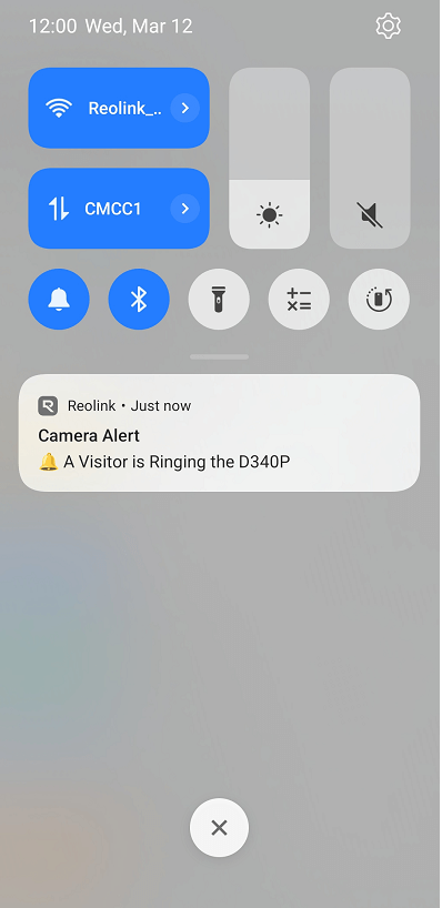 vistor is ringing