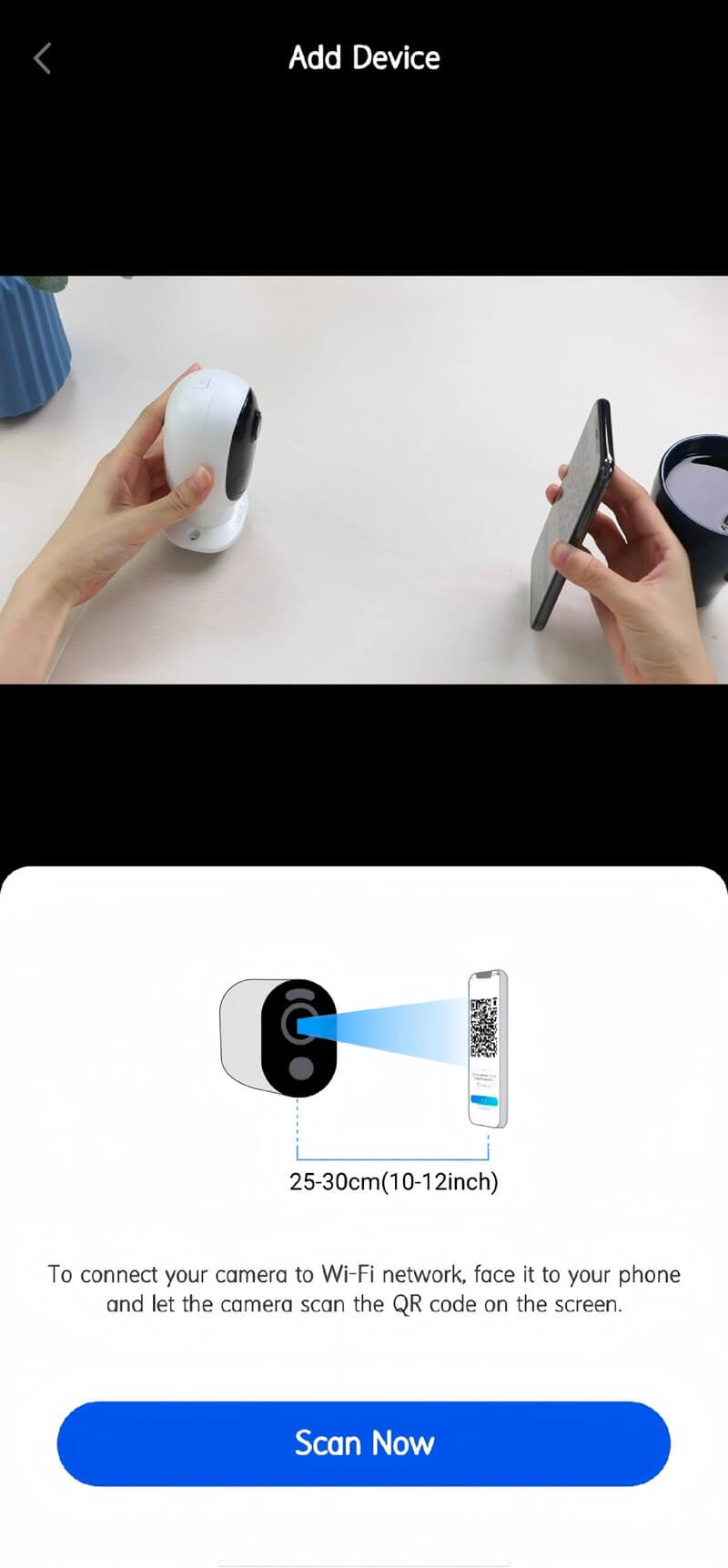 tap on Scan Now