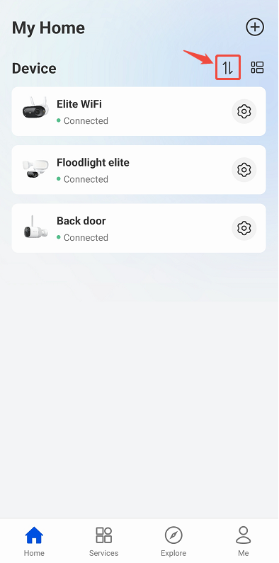 adjust device order