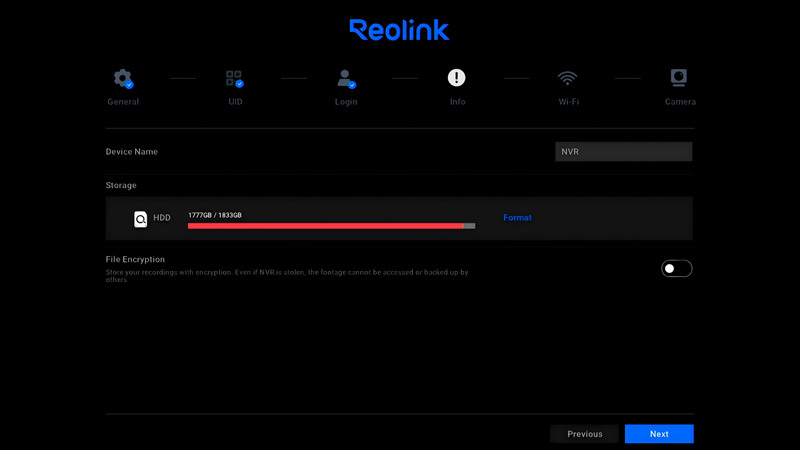 device info