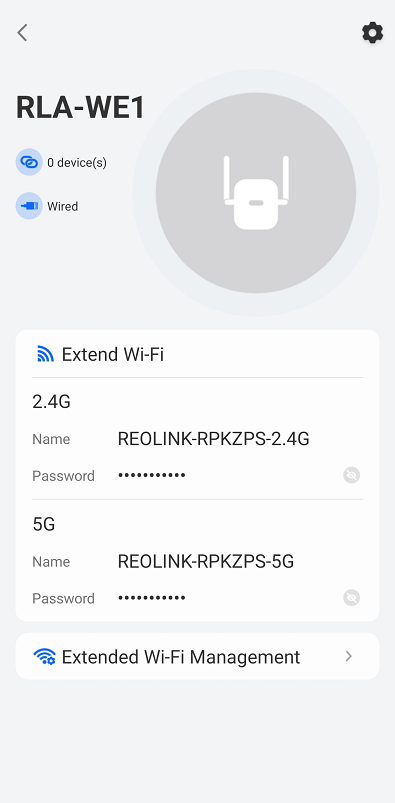 extended wifi configured