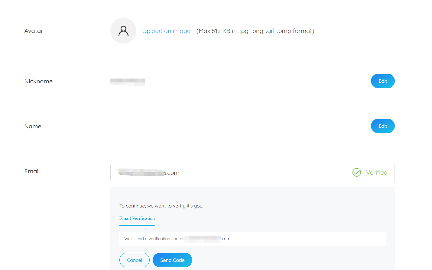 change email