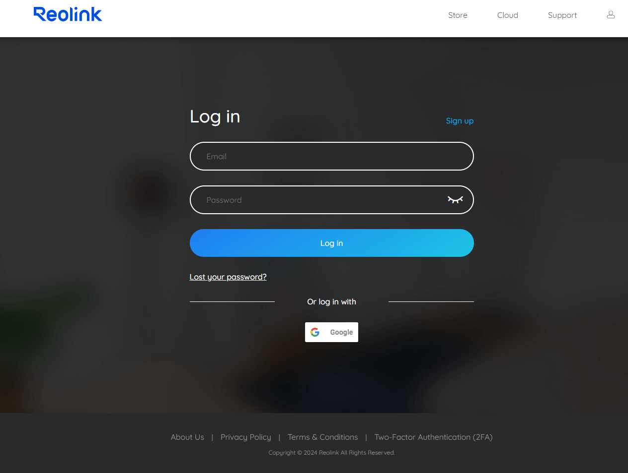 Log in