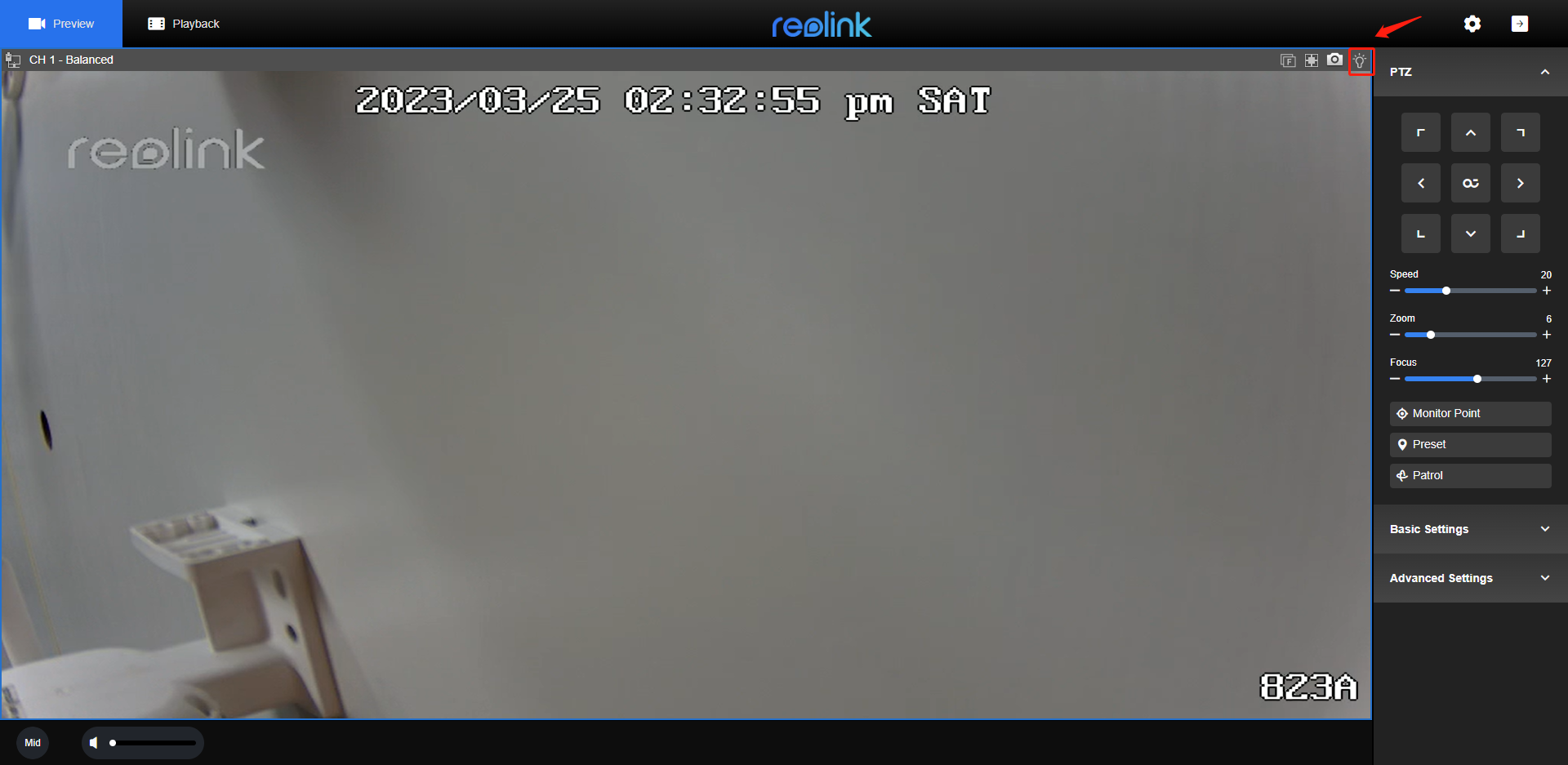 spotlight on web browser