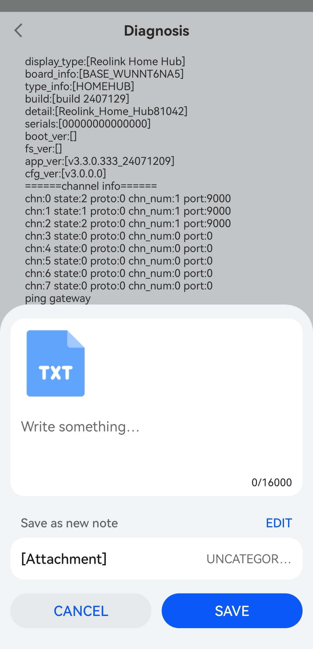 click save